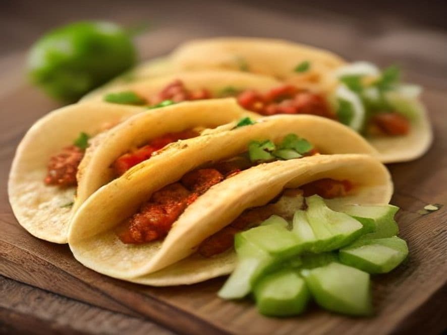 Tacos de Chorizo Verde Keto con Tortilla de Almendra