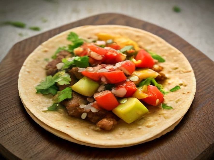Tacos de Chuleta de Cerdo Keto en Tortilla de Coco