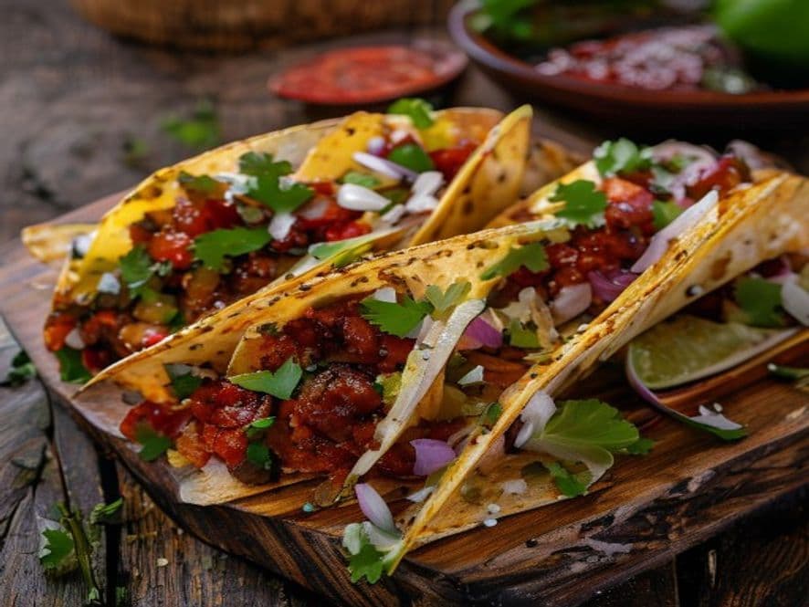 Tacos de Costilla de Cerdo Keto en Tortilla de Ajonjolí Keto