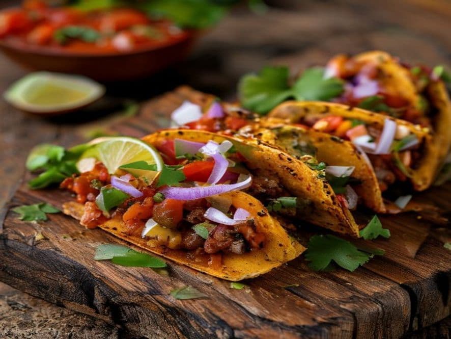 Tacos de Frijoles con Chorizo Keto Dorados al Horno