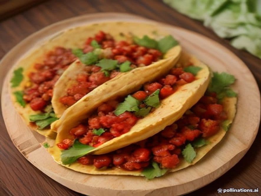 Tacos de Frijoles con Chorizo Keto en Tortilla de Espinaca