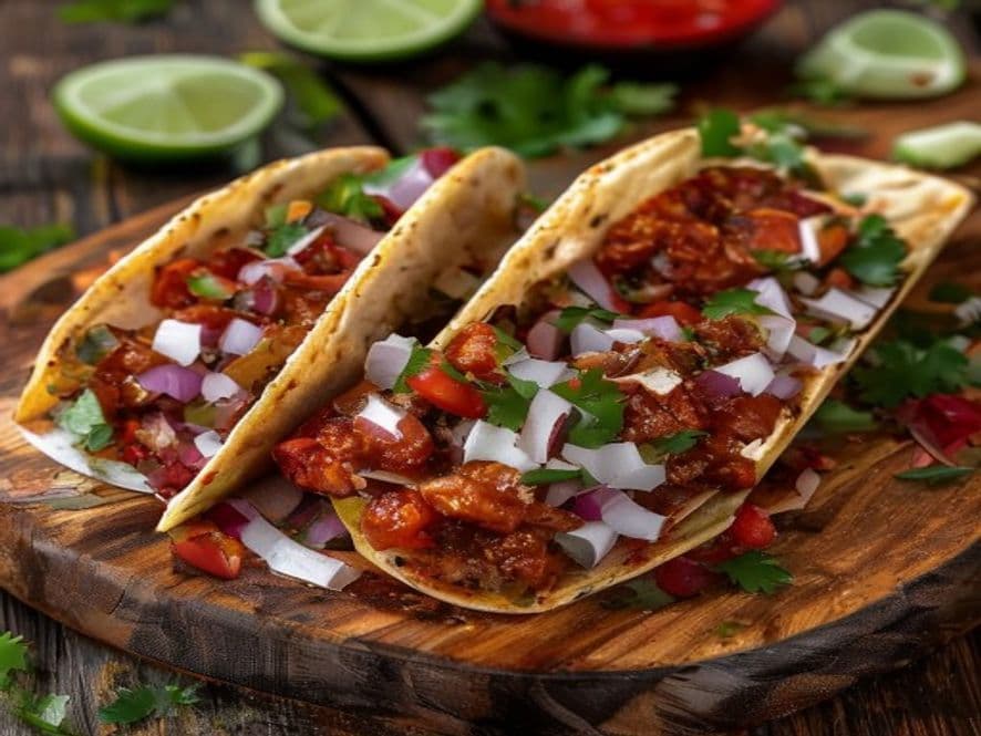 Tacos de chorizo keto estilo Jalisco con aguacate y queso