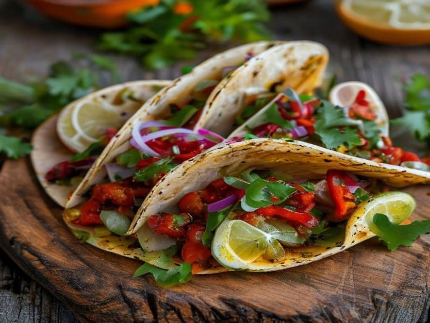 Tacos de Hongos con Epazote Keto Estilo Tijuana en Hoja de Lechuga