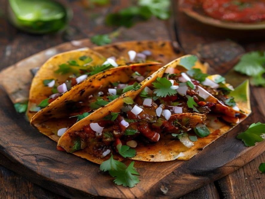 Tacos de lengua de res keto estilo CDMX