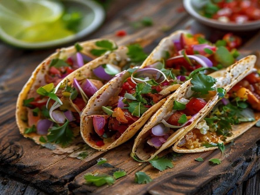 Tacos de Moronga Keto con Tortilla de Almendra