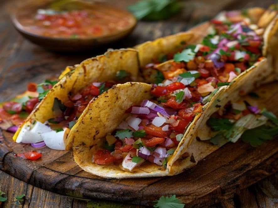 Tacos de Nopal Asado con Queso Keto y Tortilla de Almendra