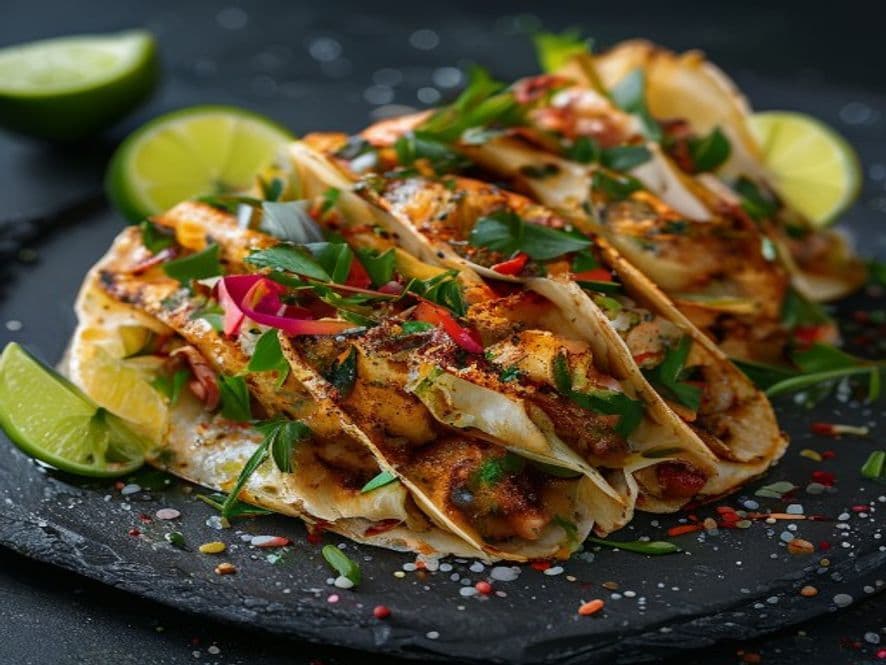 Tacos de Pescado Empanizado Keto Estilo Tijuana en Hoja de Lechuga