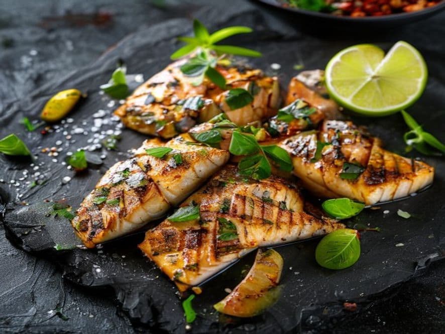 Tilapia con Verduras Asadas Keto al Mojo de Ajo y Limón