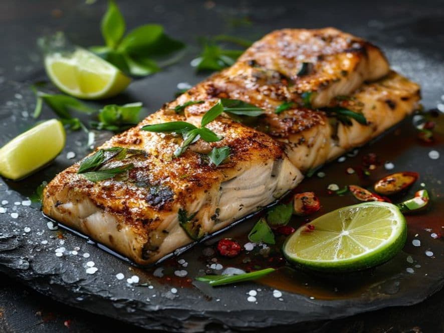 Tilapia en mantequilla de ajo Keto