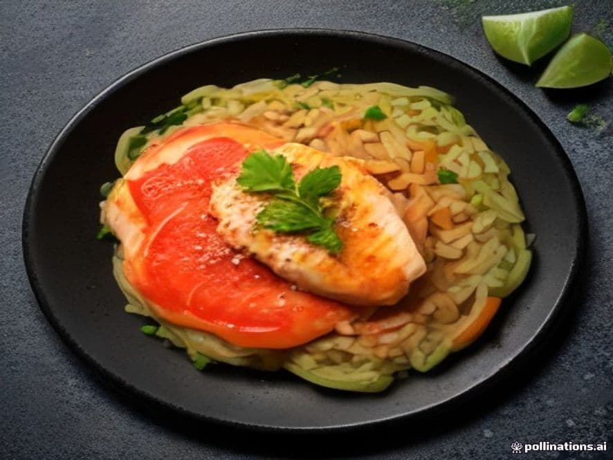 Tilapia en Salsa de Chile Morita Keto