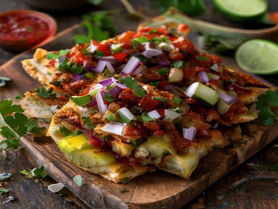 Tostadas Keto de Pollo con Aguacate