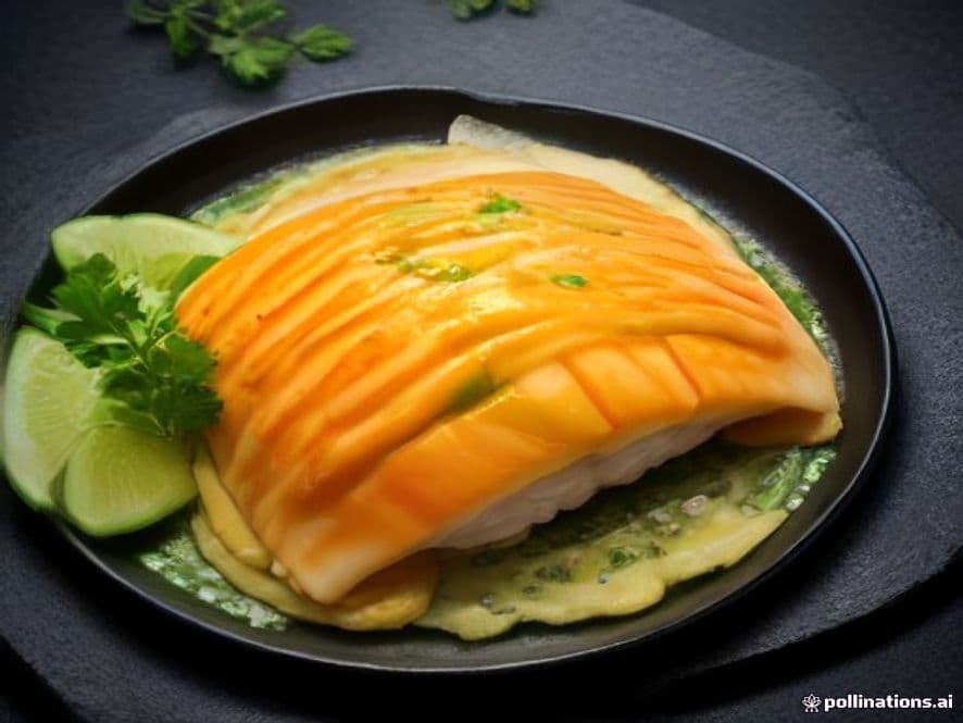 Veloutée Keto de Pescado con Salsa Verde Cremosa