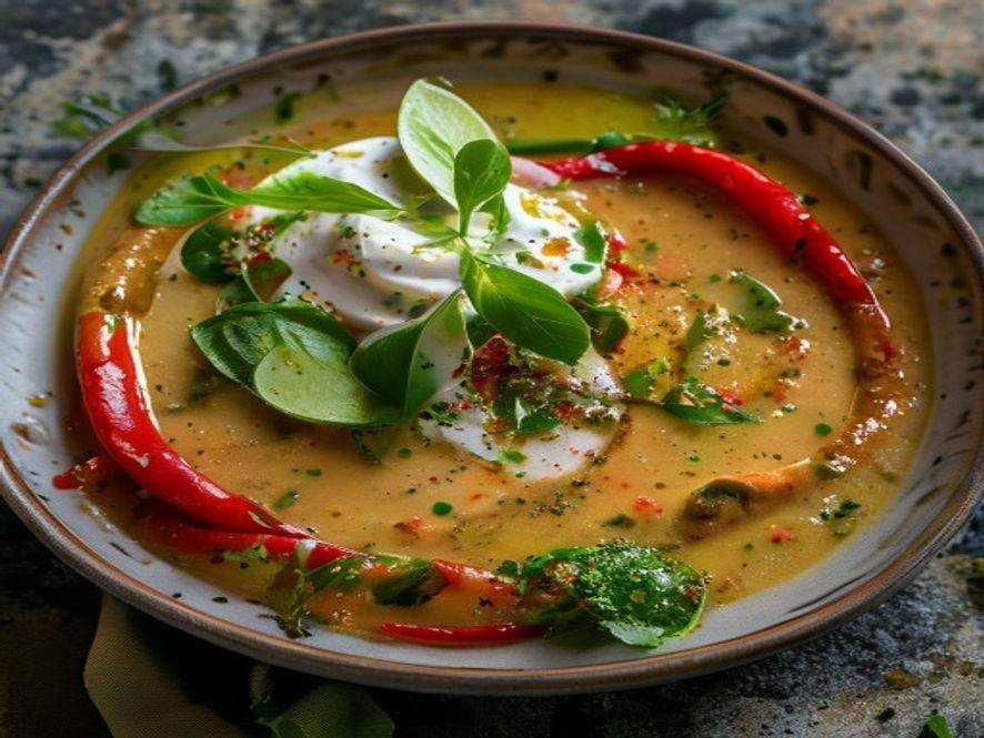 Bisque de Chile Poblano Keto