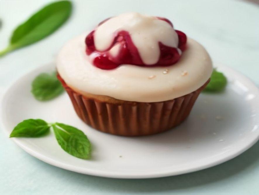 Cupcakes Keto de Mango con Crema de Coco y Lima