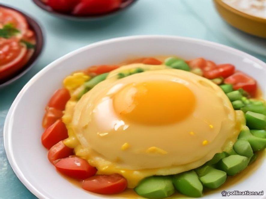 Huevos al Vapor con Pimiento Morrón y Cebolla Keto