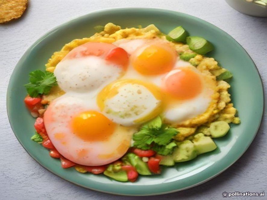 Huevos Escalfados con Chicharrón Prensado Keto