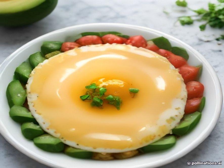 Huevos Pochados con Nopalito Picado y Chile Verde Keto