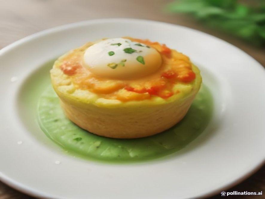 Huevos Soufflé Keto con Jitomate Asado y Albahaca
