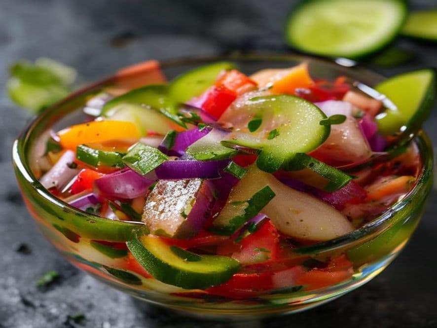 Aguachile Keto Morado de Salmón