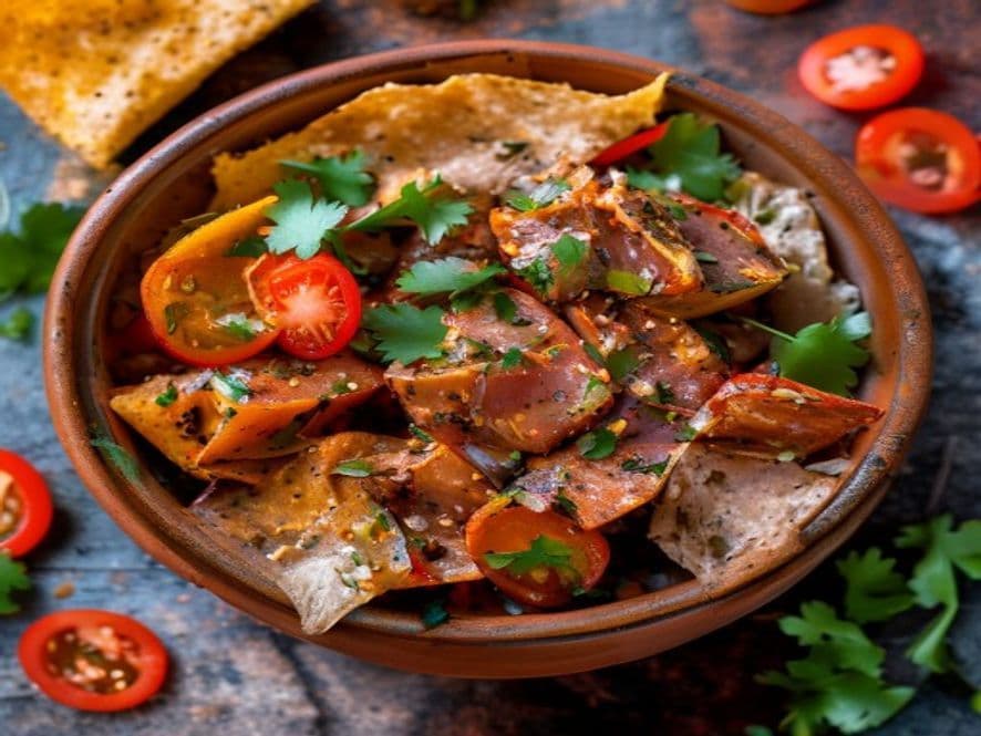 Atún con rajas y crema keto para cenar
