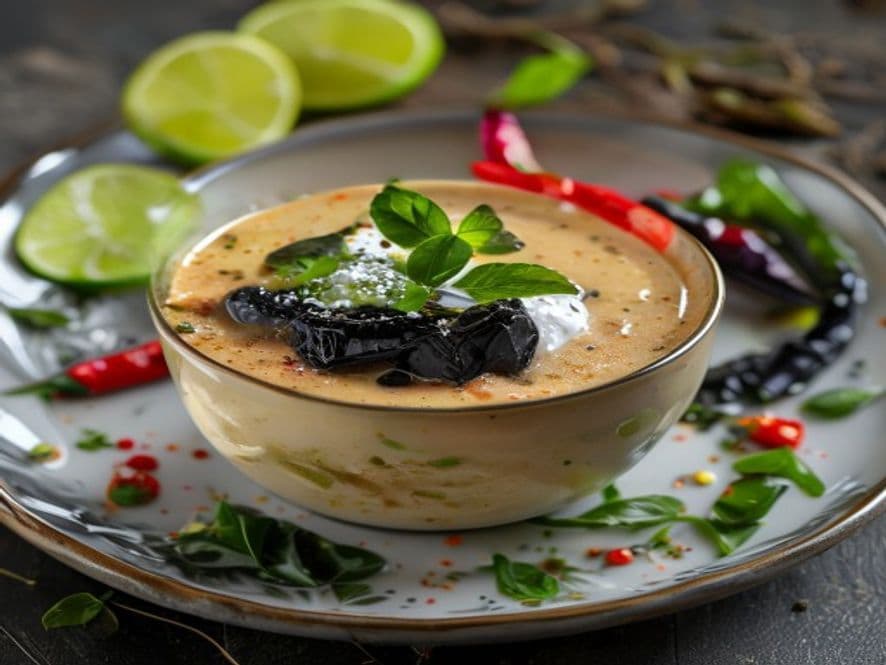 Bisque de ajo negro keto