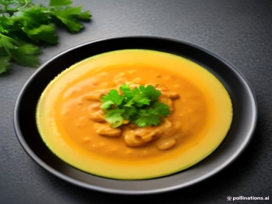 Bisque de pollo con cilantro keto