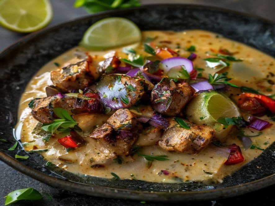 Bisque de Pollo con Ejotes Keto