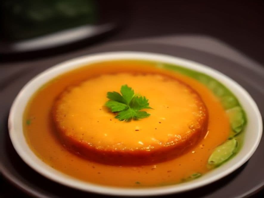 Bisque de res con col keto