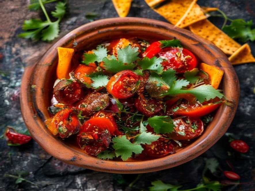 Borrego en salsa de chile ancho Keto