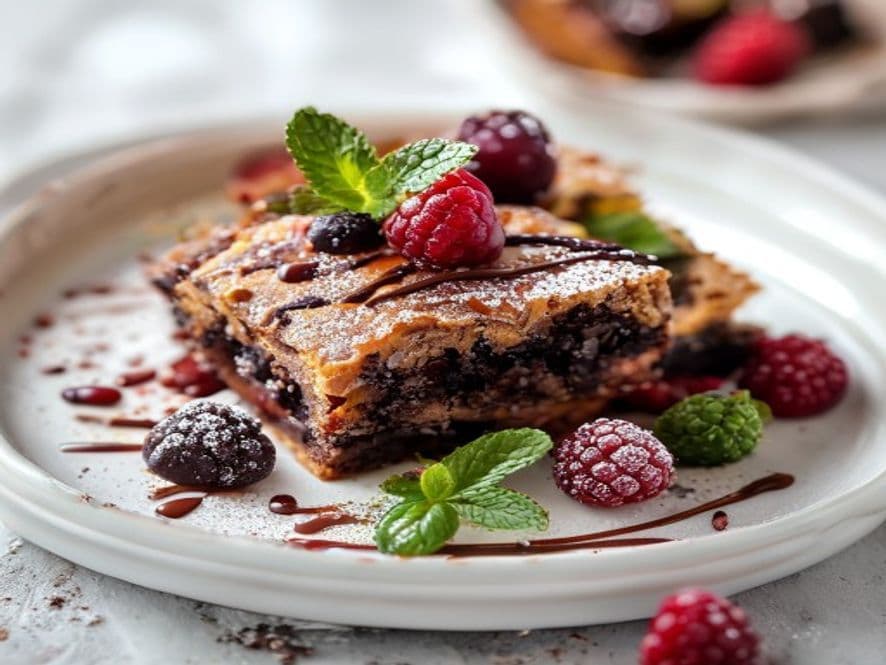 Brownies keto de papaya