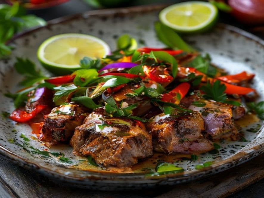 Cabrito al Pastor Keto con Tortillas de Queso Fundido