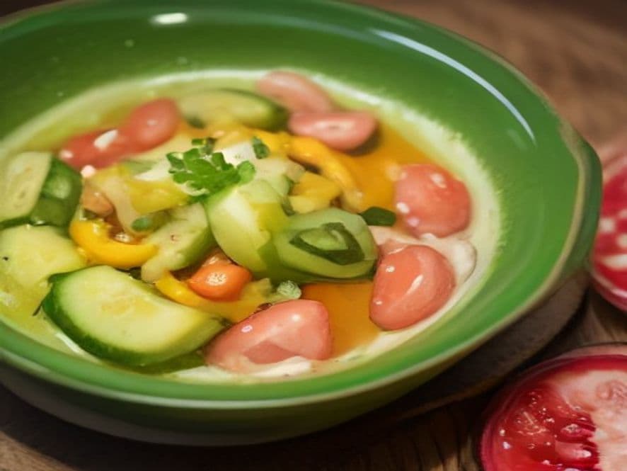 Ceviche Keto de Pulpo con Pepino Keto