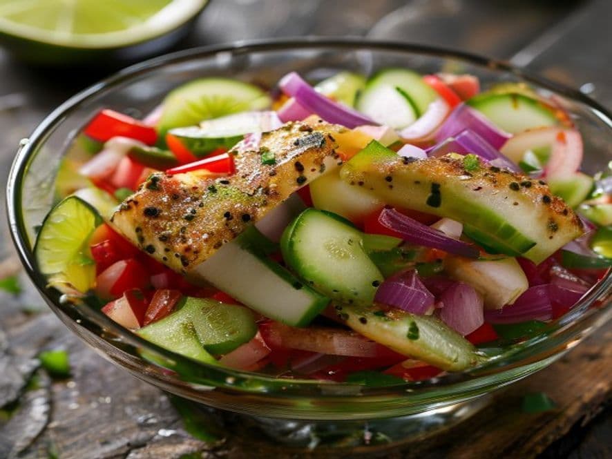Ceviche Keto de Tilapia Estilo Nayarit