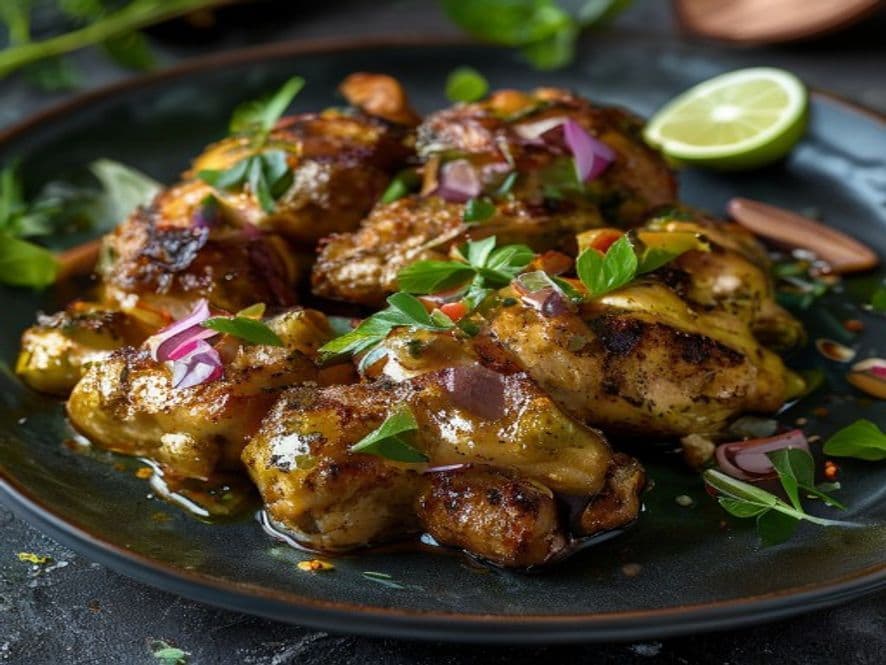 Chayotes rellenos de pollo keto