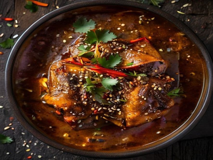 Chivo en mole amarillo keto