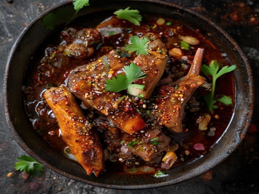 Conejo en mole negro oaxaqueño Keto