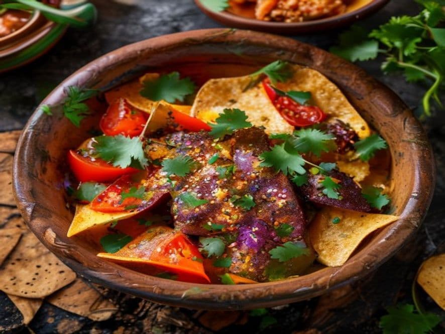 Conejo en salsa de hierba santa keto para cenar
