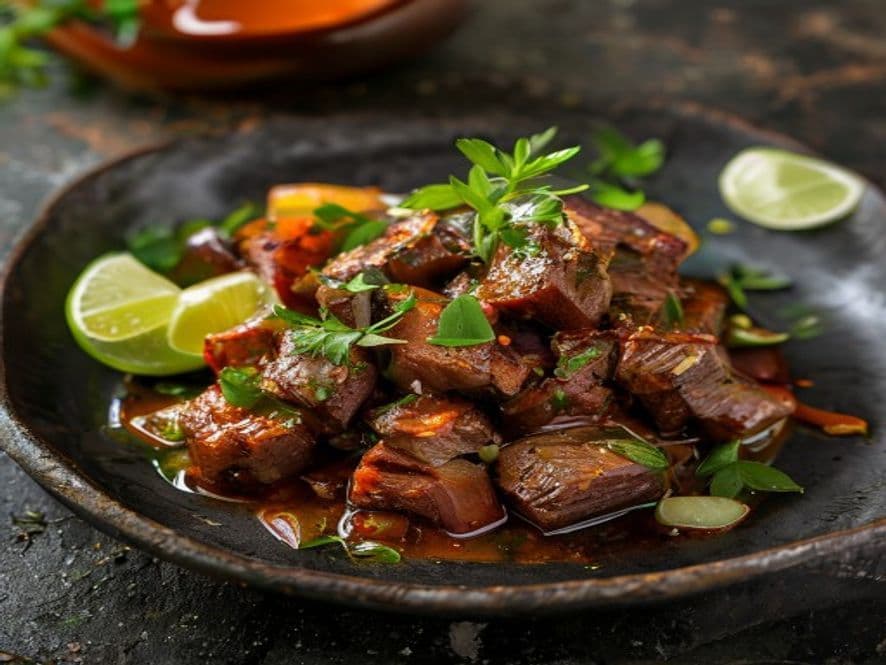 Conejo en tinga keto para cena