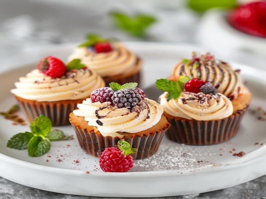 Cupcakes Keto de Arándano