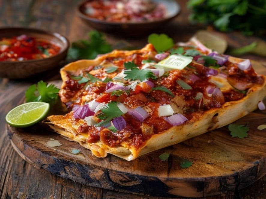 Enchiladas Rojas Keto con Queso