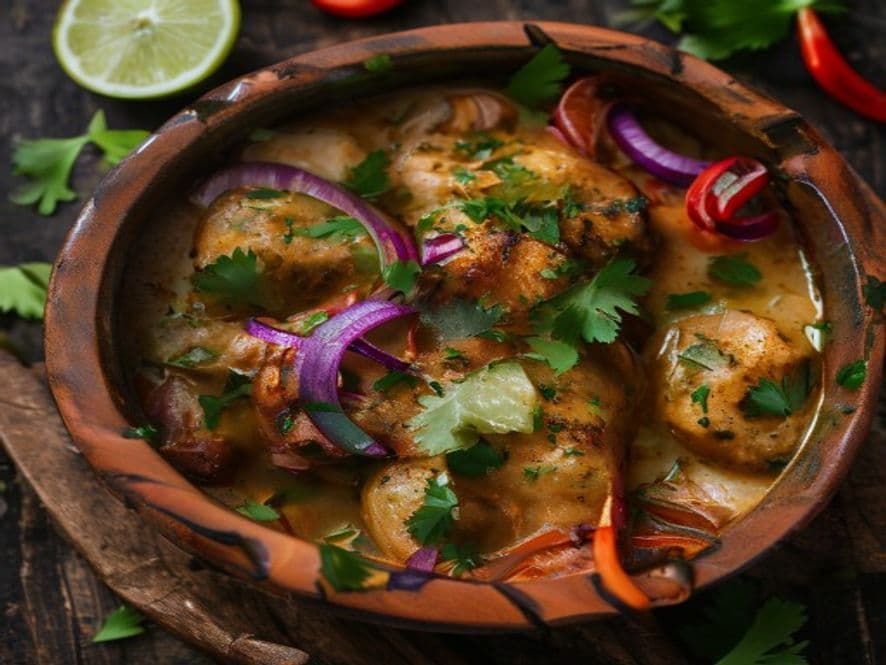 Ensopadas Keto de Pollo con Salsa Verde