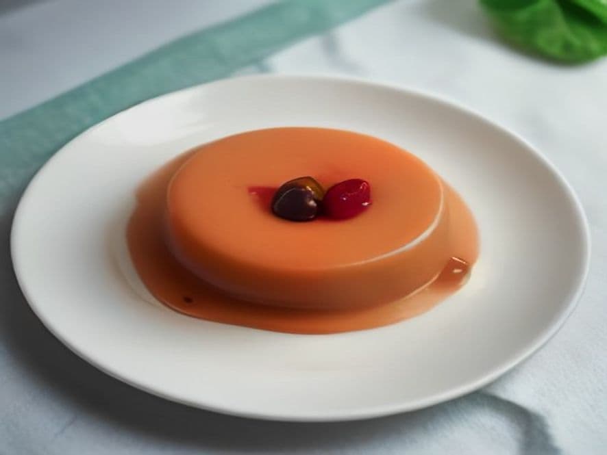 Flan Keto de Pitahaya Rosa