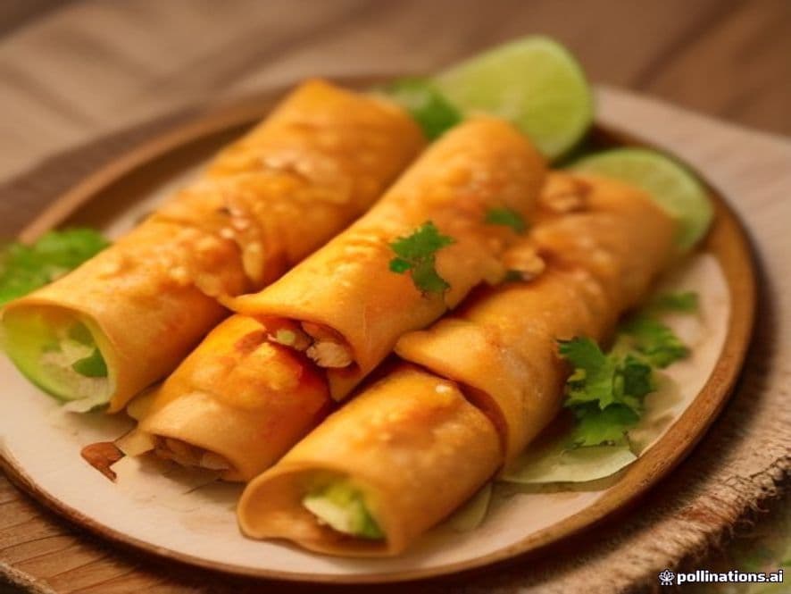 Flautas Keto de Tinga de Pavo