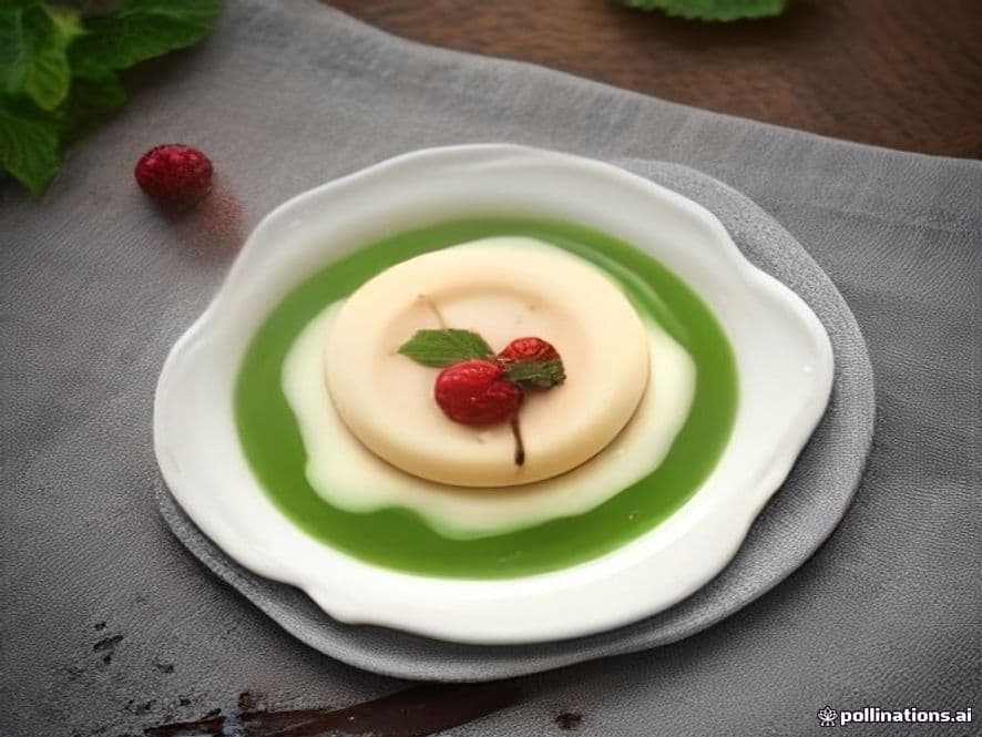 Gelatina Keto de Avellana con Crema Batida