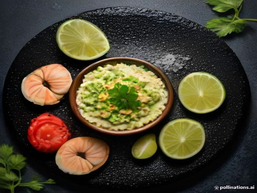 Guacamole Keto con Camarón Seco