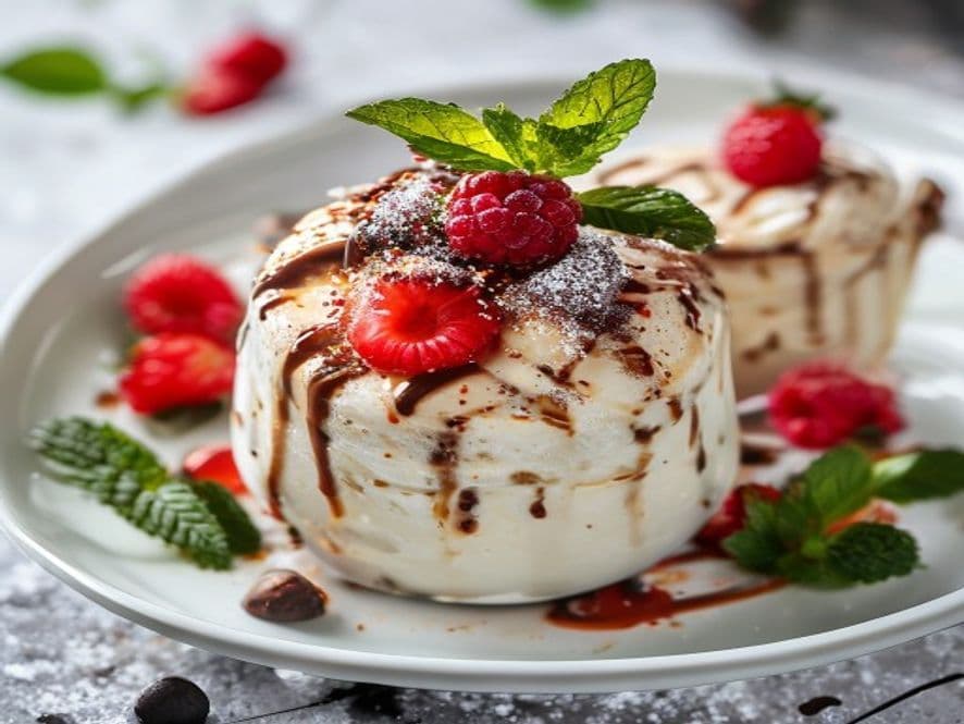 Helado Keto de Durazno con Nuez Pecana