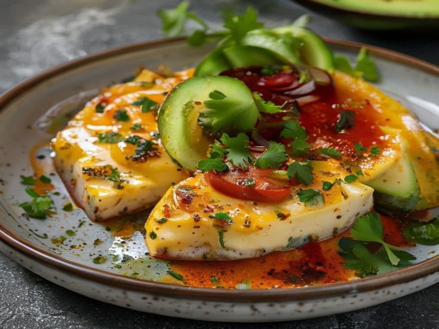 Huevos a la Copa con Queso de Cabra y Chile Keto