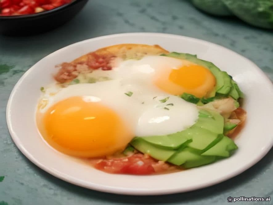Huevos al horno con chile güero asado Keto