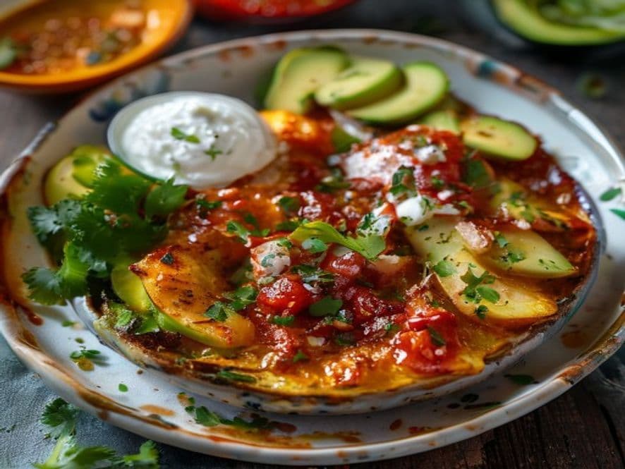 Huevos al horno con col y vinagre Keto