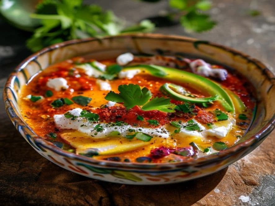 Huevos en Cocotte con Cecina Oaxaqueña Keto